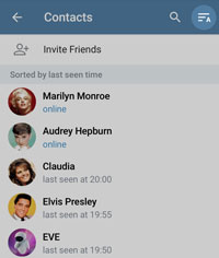 Sorting contacts on Android